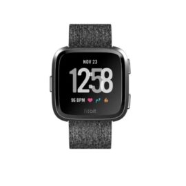 FITBIT VERSA 2 SPECIAL EDITION HEALTH & FITNESS SMARTWATCH – NAVY & PINK WOVEN / COPPER ROS