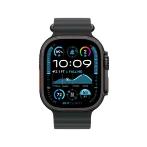 Apple Watch Ultra 2 Black Titanium Case with Black Ocean Band